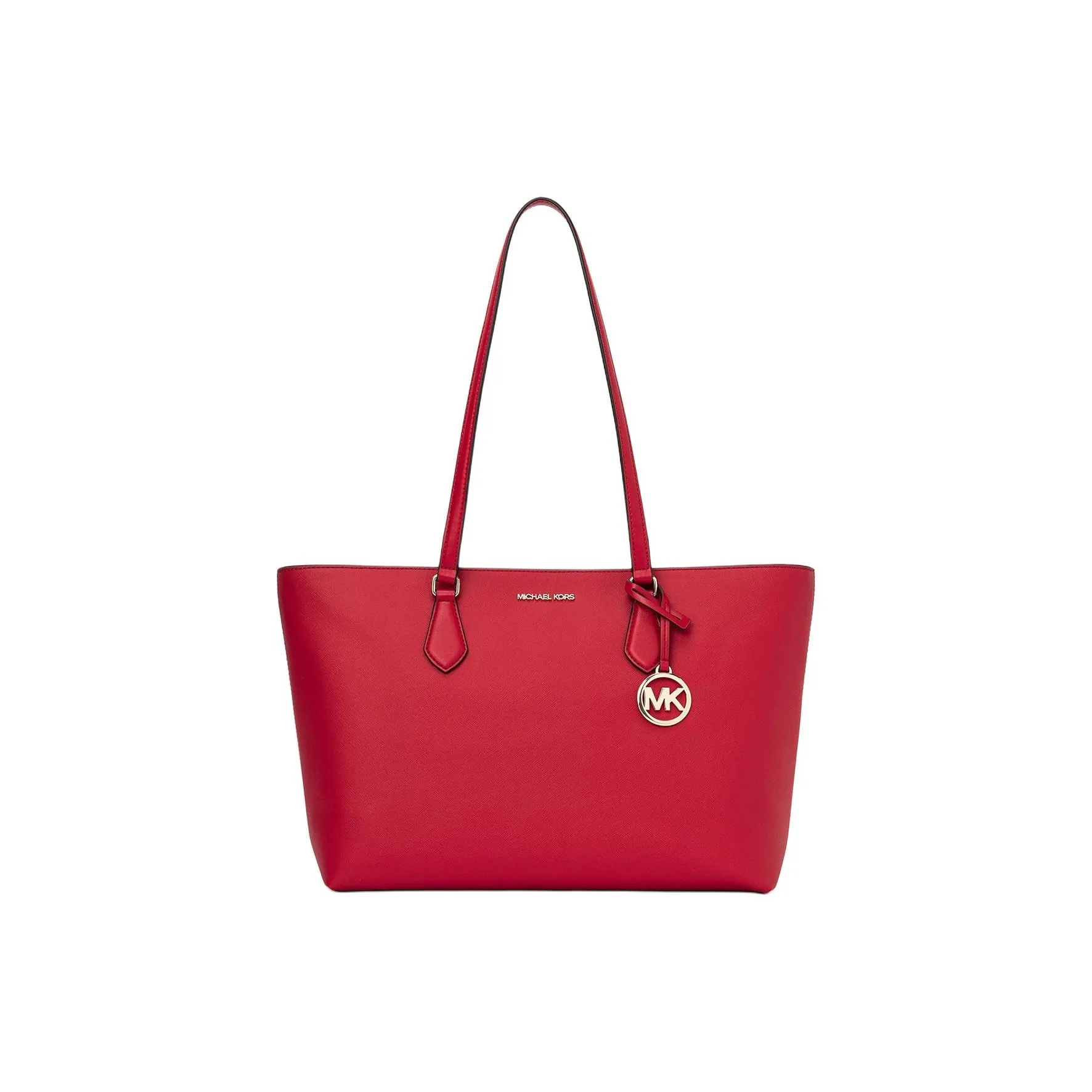 MICHAEL KORS Coated Canvas Tote Bag Shopping Bag Shoulder Bag Handbag Large Size Women's Bright Red