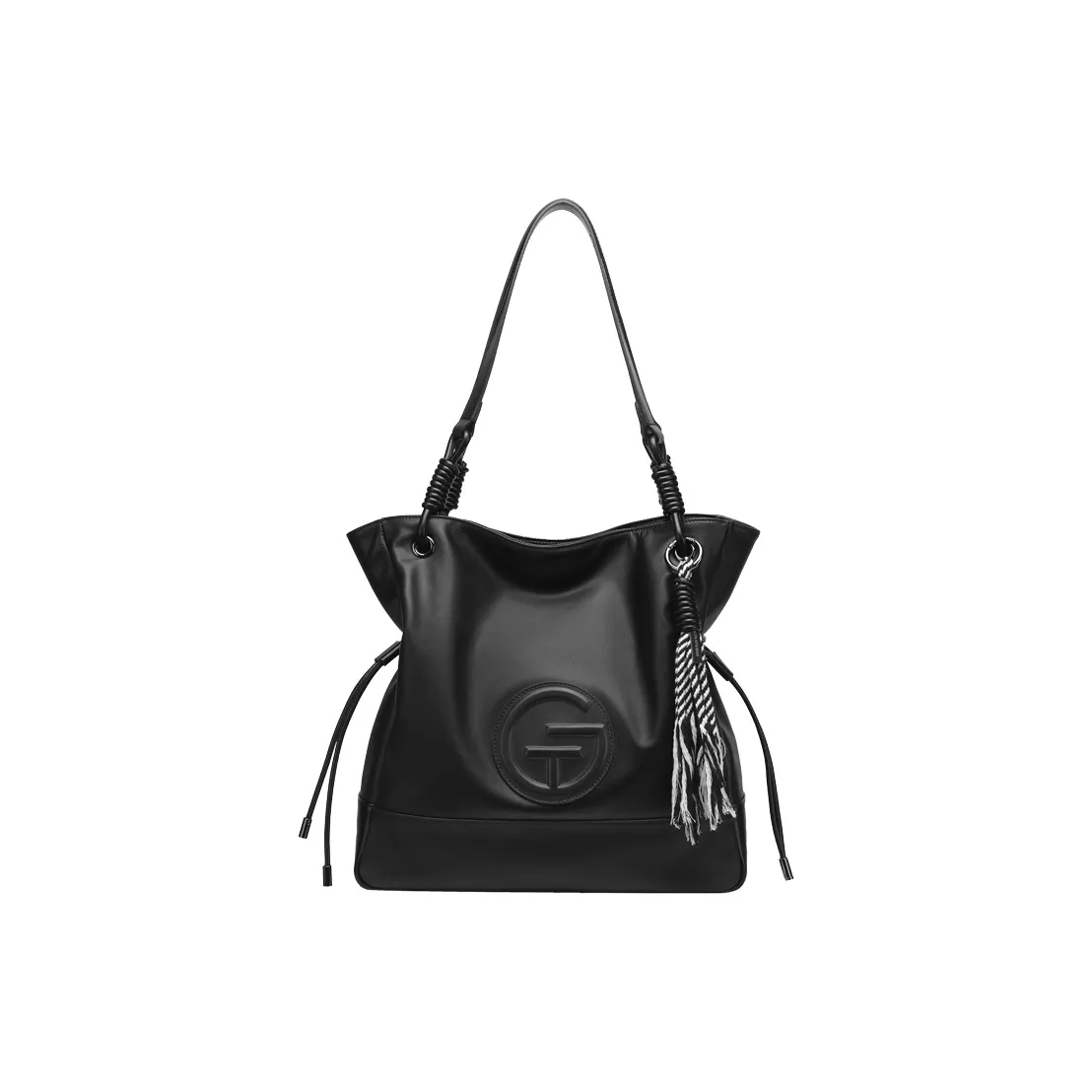 Tanita West Сумка Tote из крупнозернистой текстуры коровьей кожи сумка через плечо большая женская спокойный черный