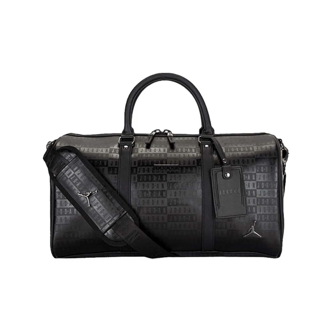 Jordan Leather Sports Bag Crossbody Bag Handbag Basketball Bag Travel Bag Regular Unisex Black