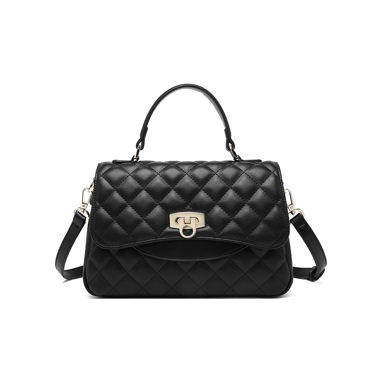 MEXICAN Полиуретан Сумка Средняя Женская Лунный Белый Полночь Черный