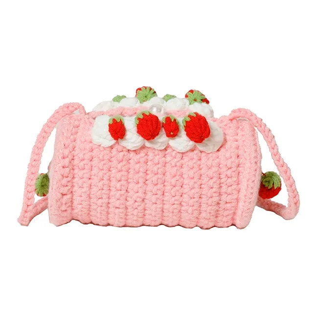 Kaka Tree Сумка через плечо из ткани женская розовая