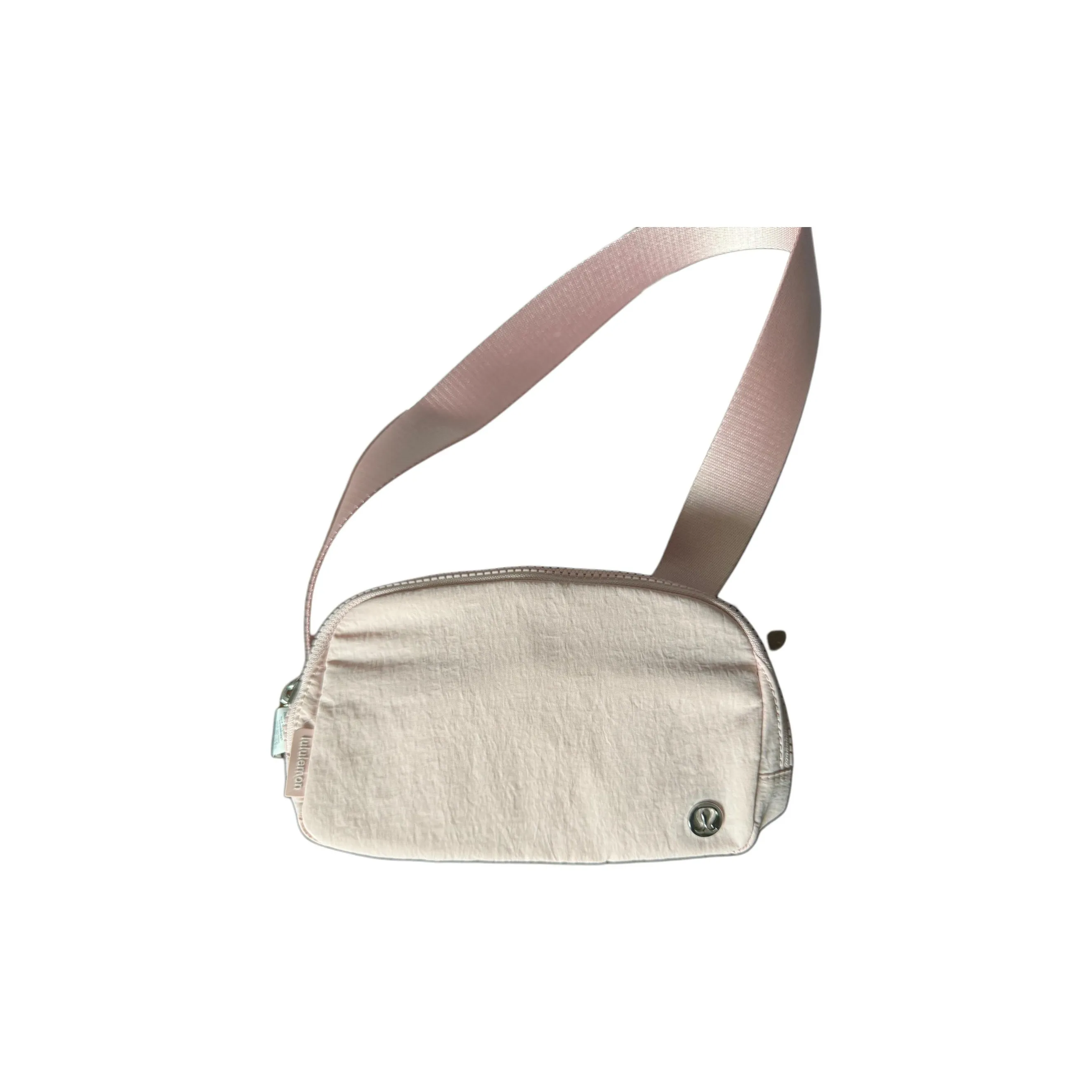 lululemon Переработанный нейлон Одно плечо Через плечо Бананка Обычный Unisex Light Розовый