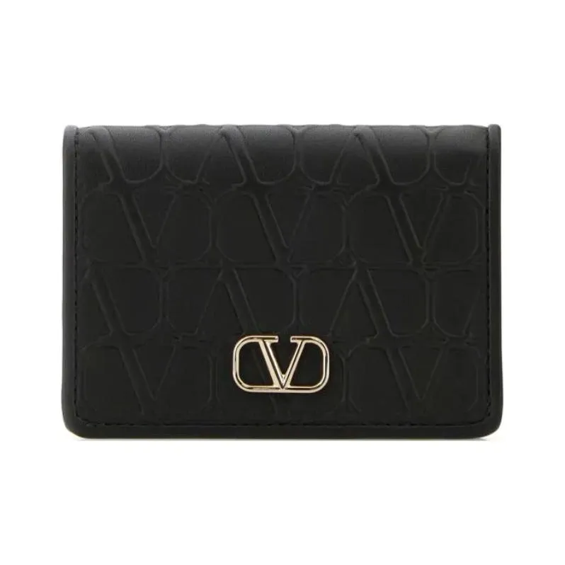 Valentino Logo Plaque Wallet