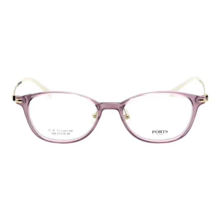 PORTS Титановый сплав Овал Оправы для очков Женские Розовый