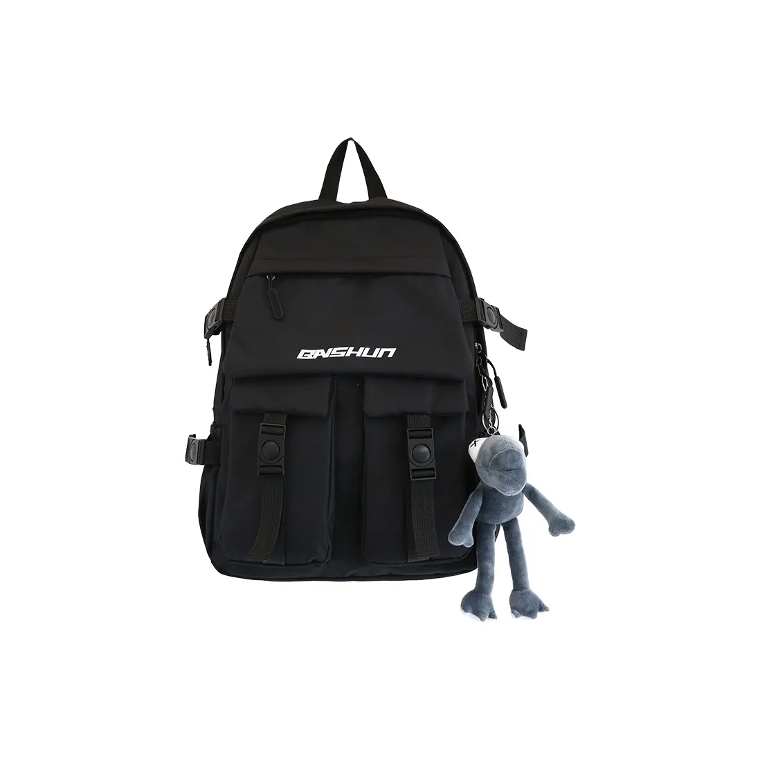 Travel Nylon Backpack Regular Unisex Black/Blue/Green