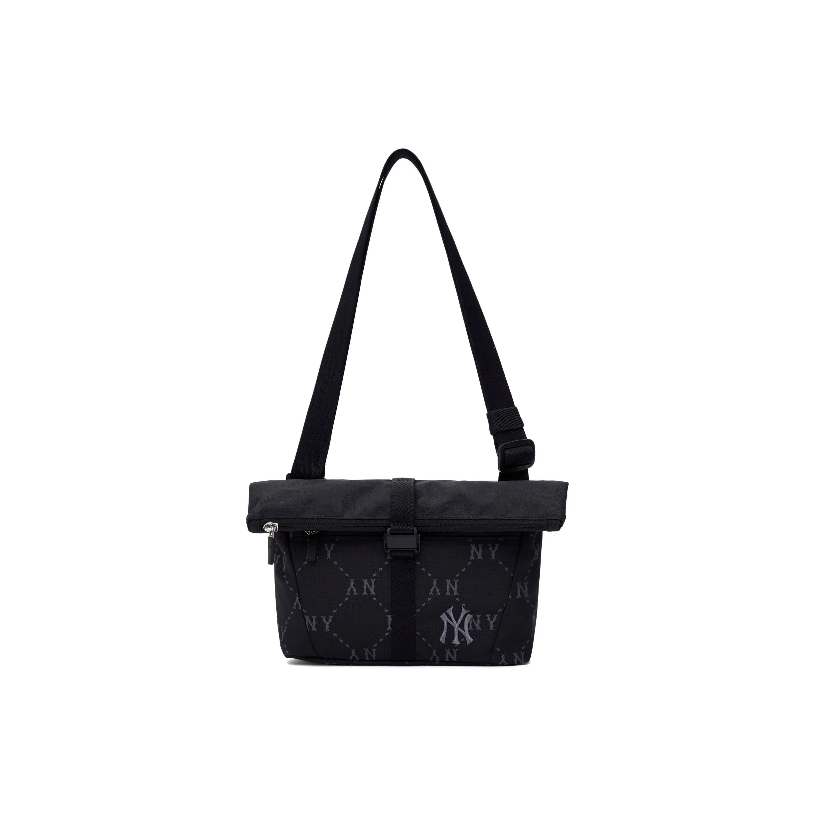 MLB Хобо Сумка Сумка через плечо Сумка на одно плечо Сумка через плечо Застежка-молния Стандартная Унисекс Черный