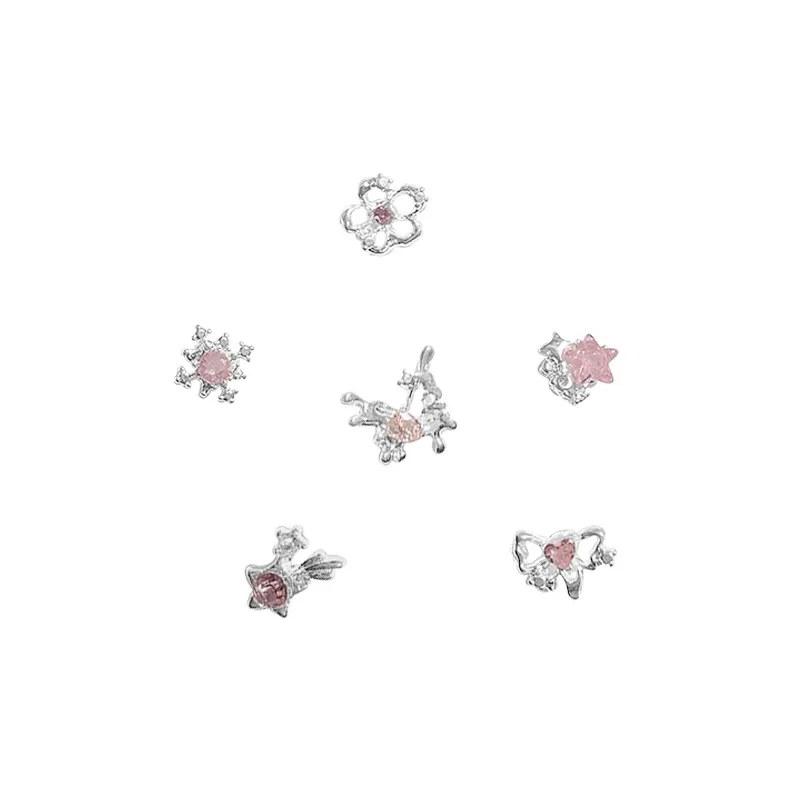 Muyan Alloy Butterfly Heart Stud Earrings Set Women's