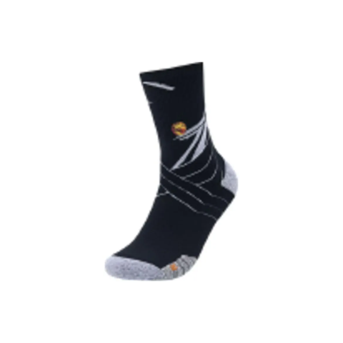 ANTA Basketball Collection Колено Высокие Носки Мужские 1 Пачка Основной Черный