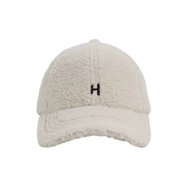 FREE RABBITⅡ Fall And Winter Wide Brim Face Framing Fashion Warm Lambswool Coat Baseball Caps Unisex
