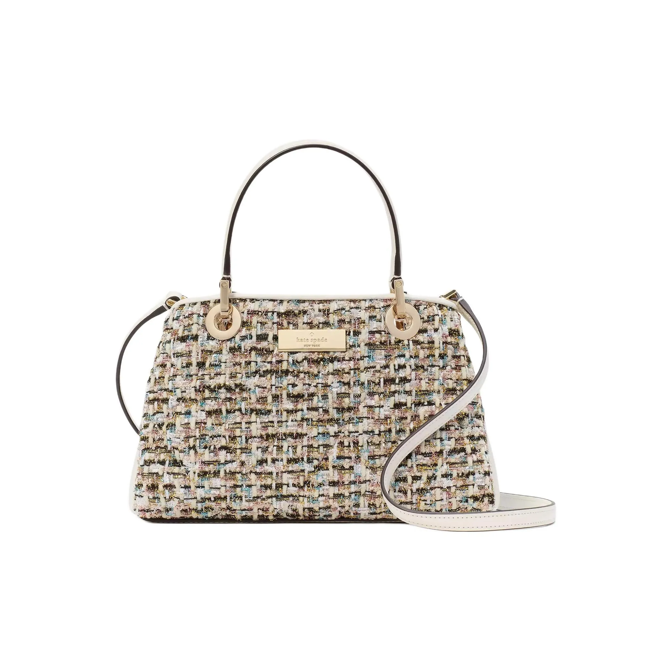 Kate Spade Твидовая сумка через плечо сумка для женщин бежевый и многоцветный