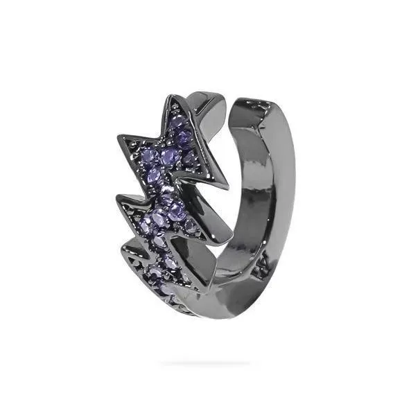 BLESSED BULLET Медный Циркон Нижняя заколка Серьги On Унисекс