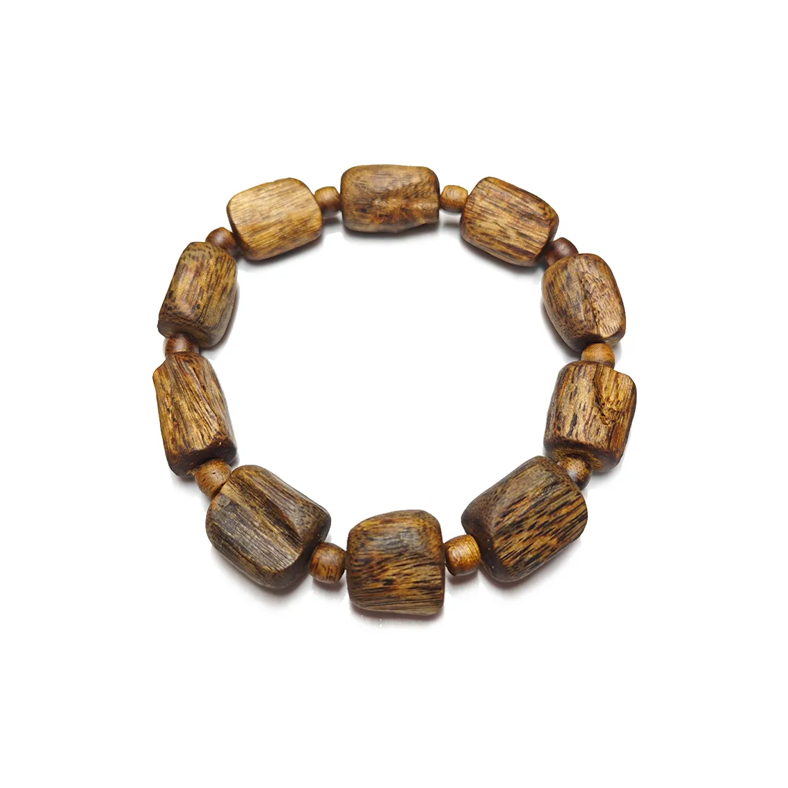 Guansha Qinan Agarwood 13.7g Zodiac Year Birthday Beaded Bracelet Unisex