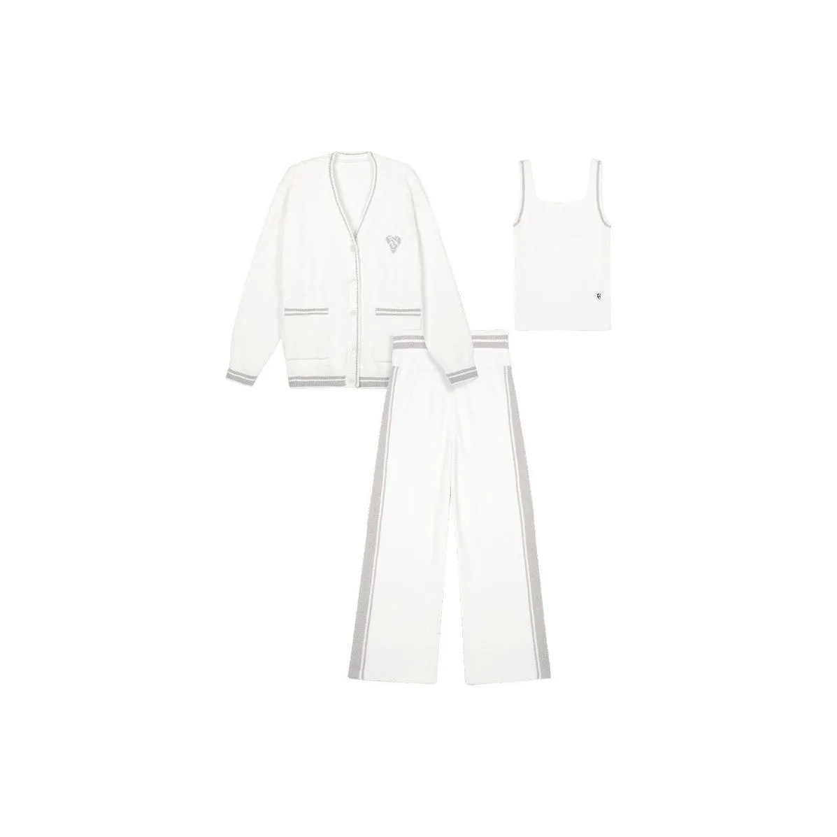 Victoria's Secret The Mix Пижамный комплект Женские Кокосовое молоко Белый