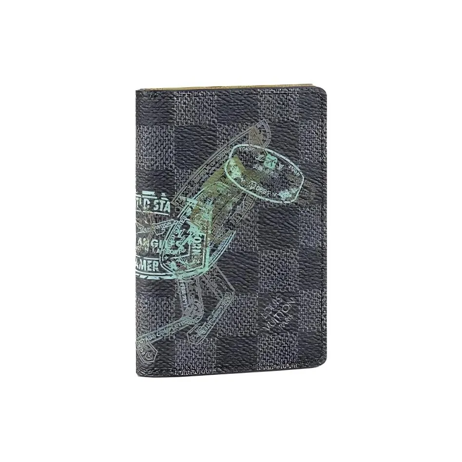Borsa portadocumenti Louis Vuitton Alzer President in pelle taiga verde