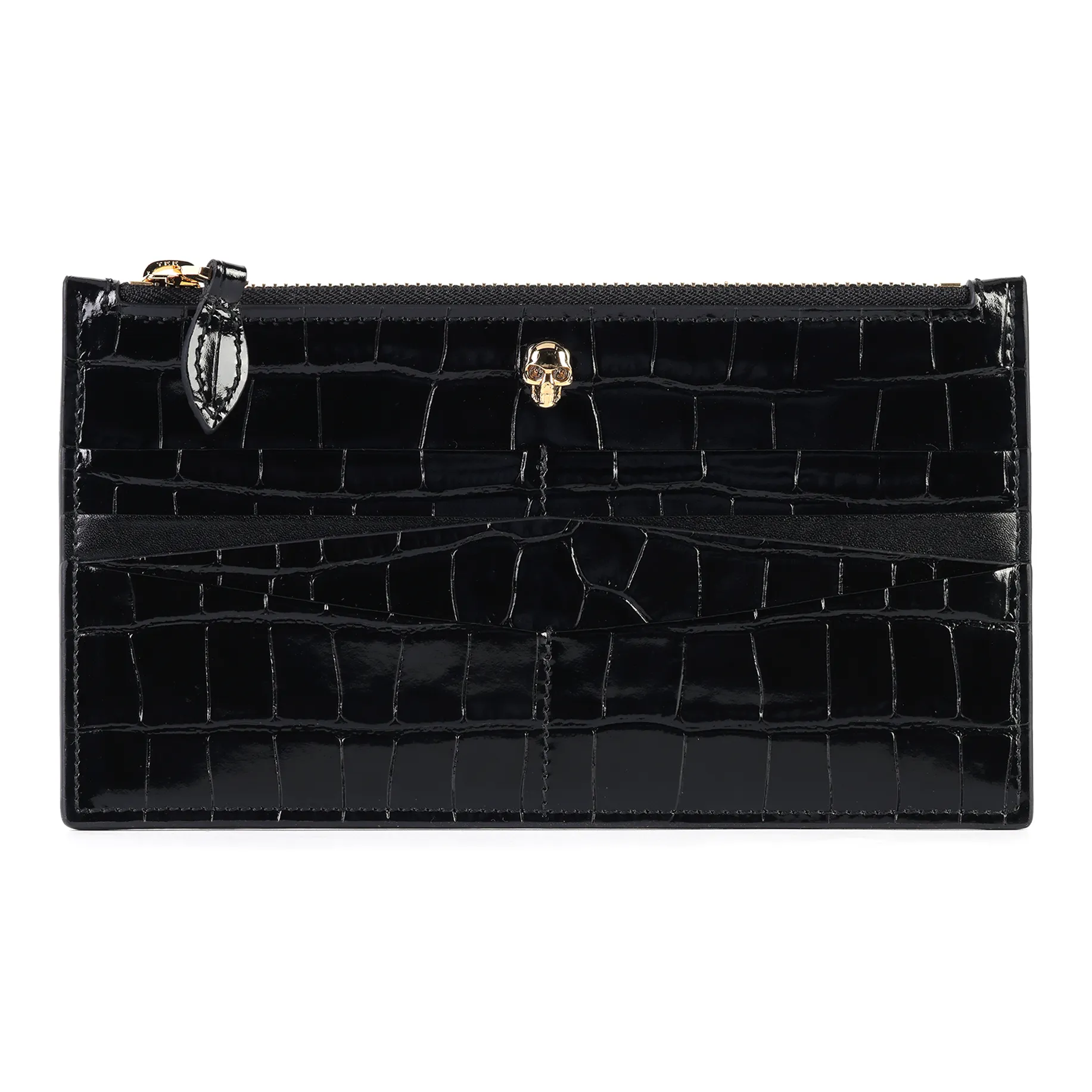 Alexander McQueen Cow Leather Wallet Women's Black