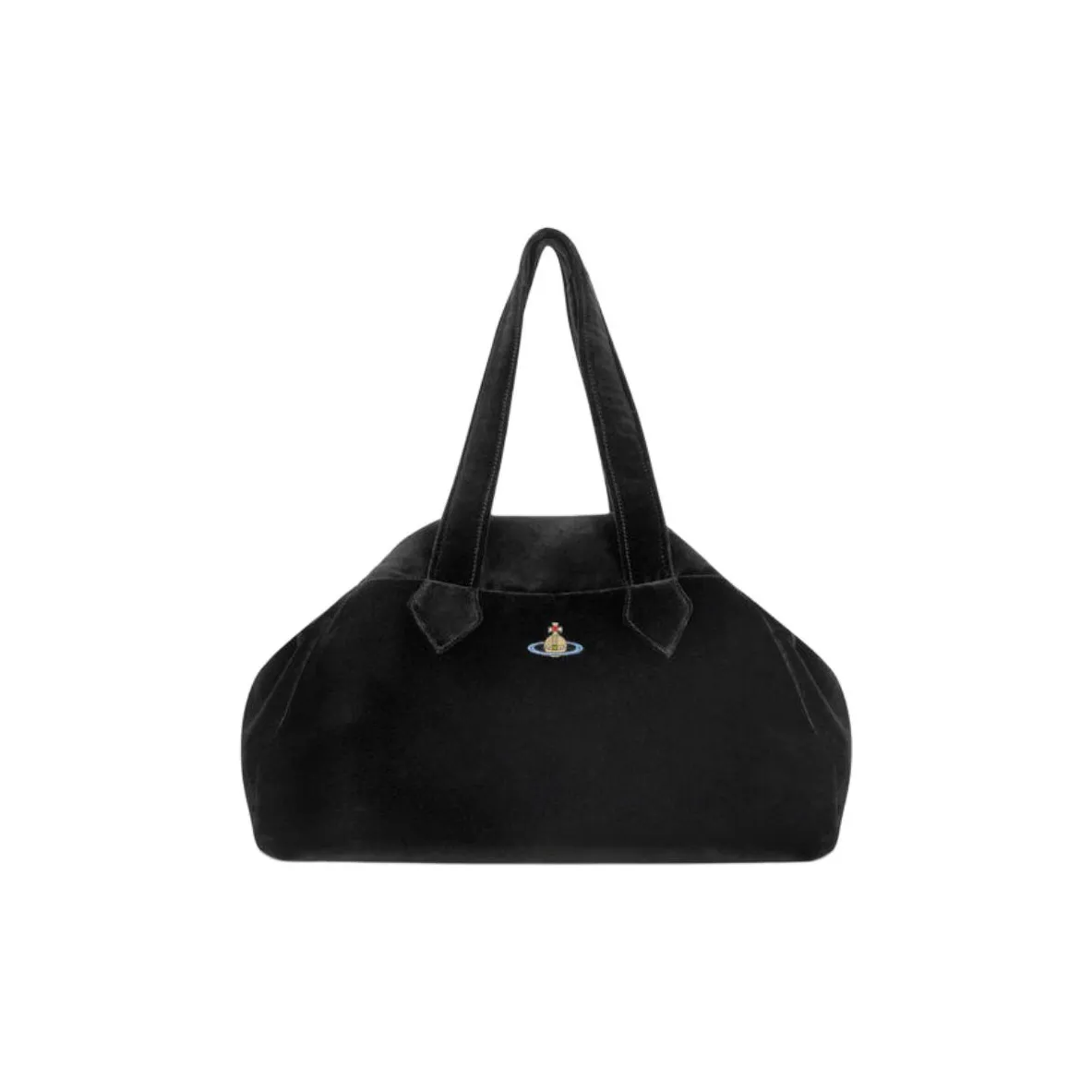 Vivienne Westwood Cotton One Shoulder Handbag Tubas Women's Black