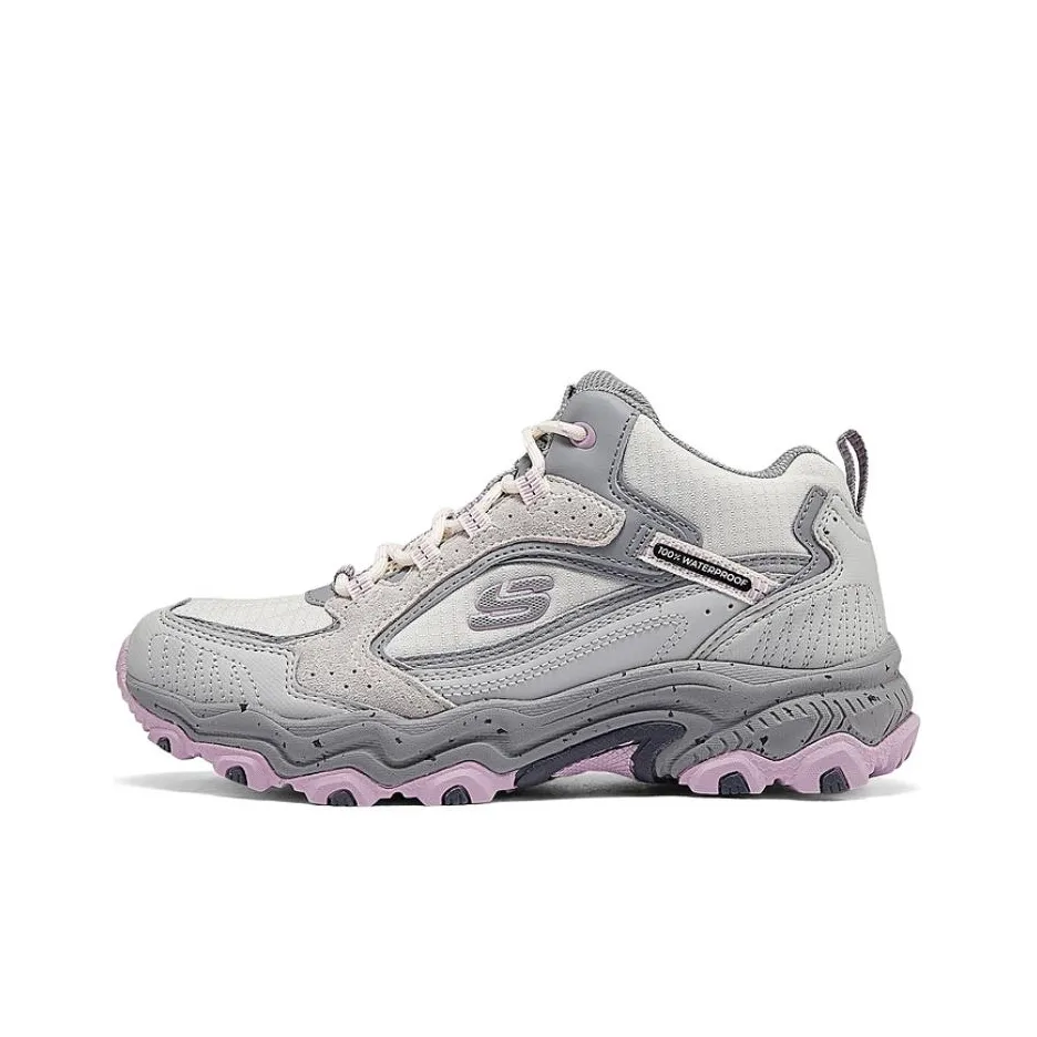 Skechers Rebound Grip Устойчивый к истиранию MID Топ Походная обувь Женская Серый Розовый