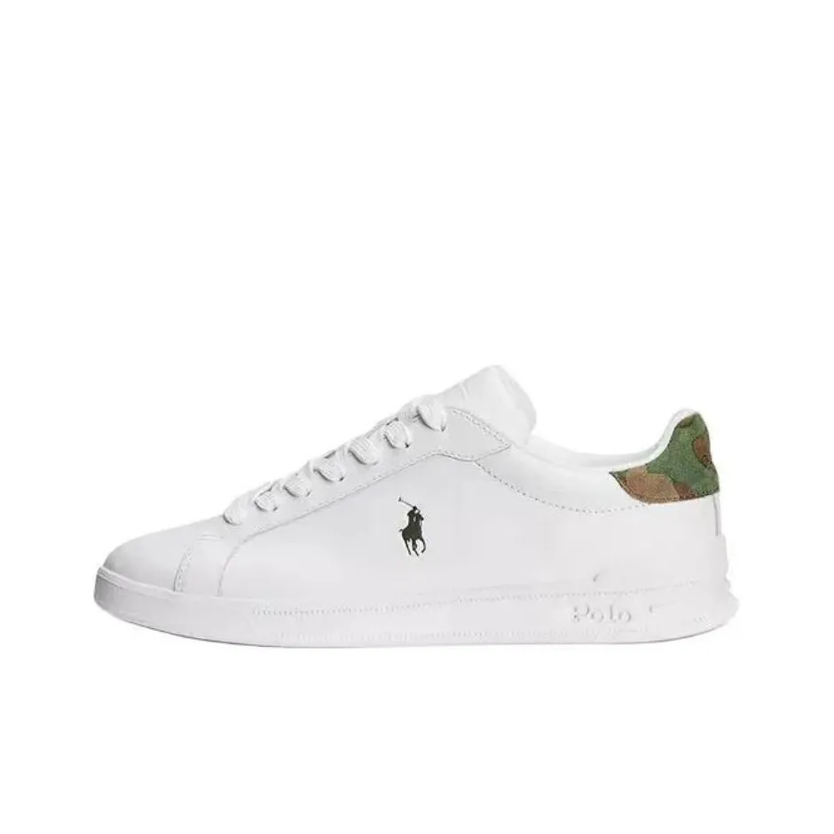 Polo Ralph Lauren Court Low Top Skateboard Shoes Men's White