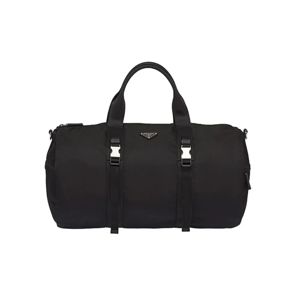 prada group Re Nylon Saffiano Leather With Nylon Crossbody Bag, Handbag, Travel Bag Men's Black