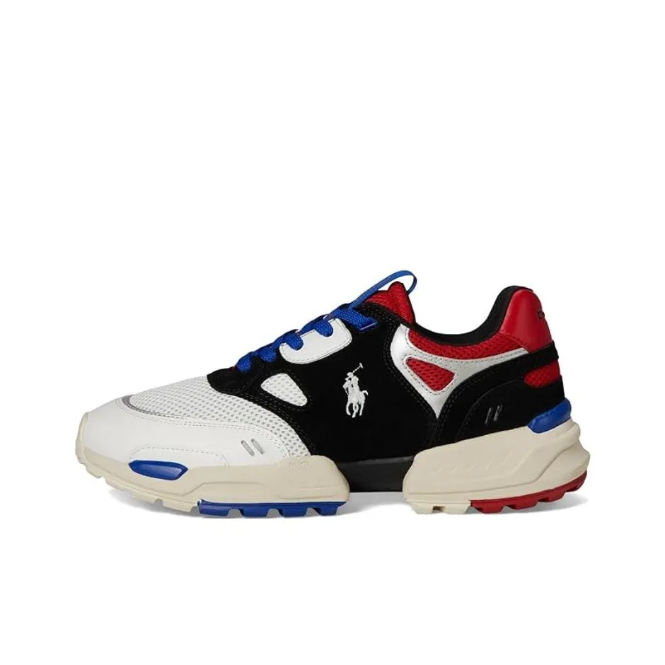 Polo Ralph Lauren Jogger Low Top Casual Shoes Men's Black Red