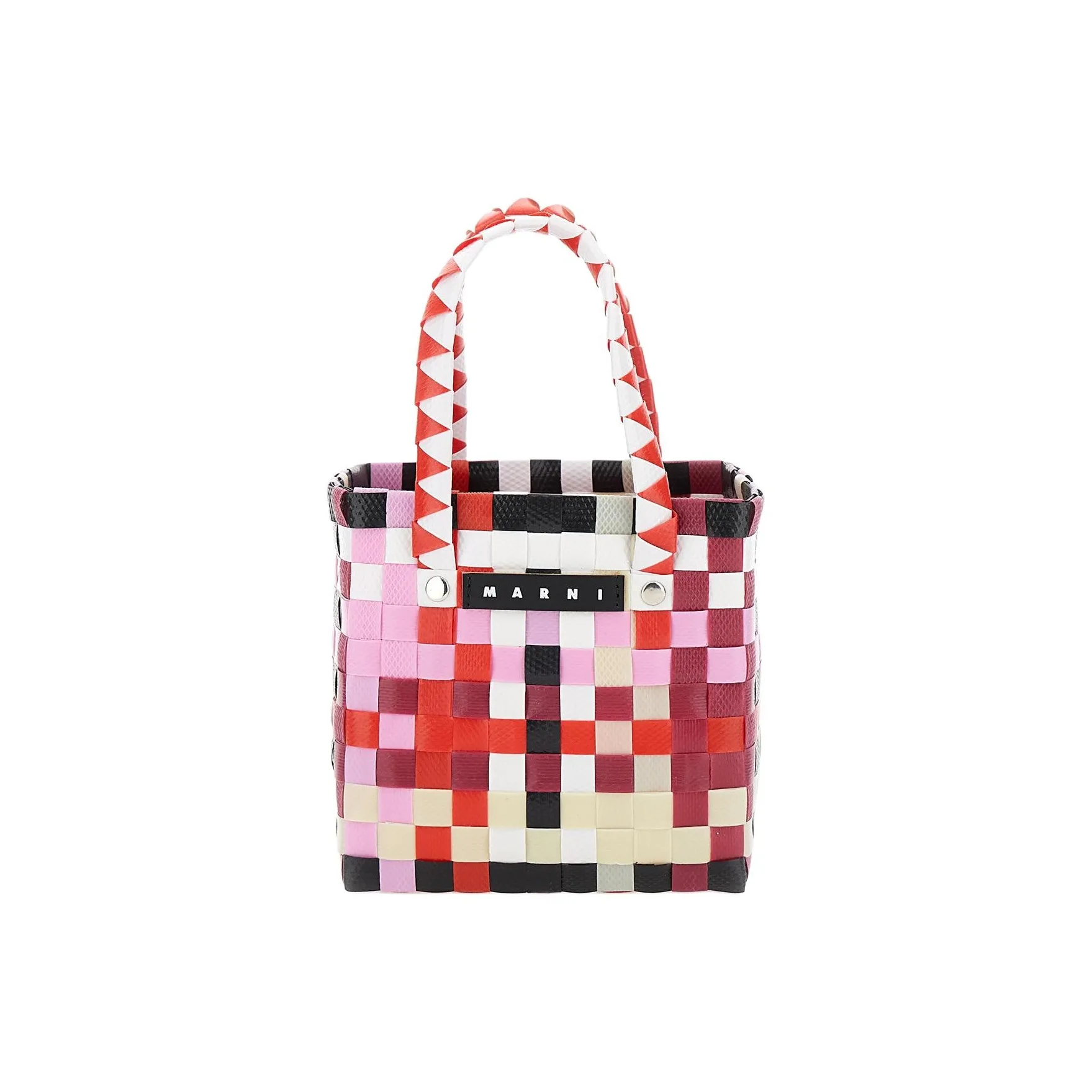 MARNI Interwoven Designed Mini Market Basket Bag