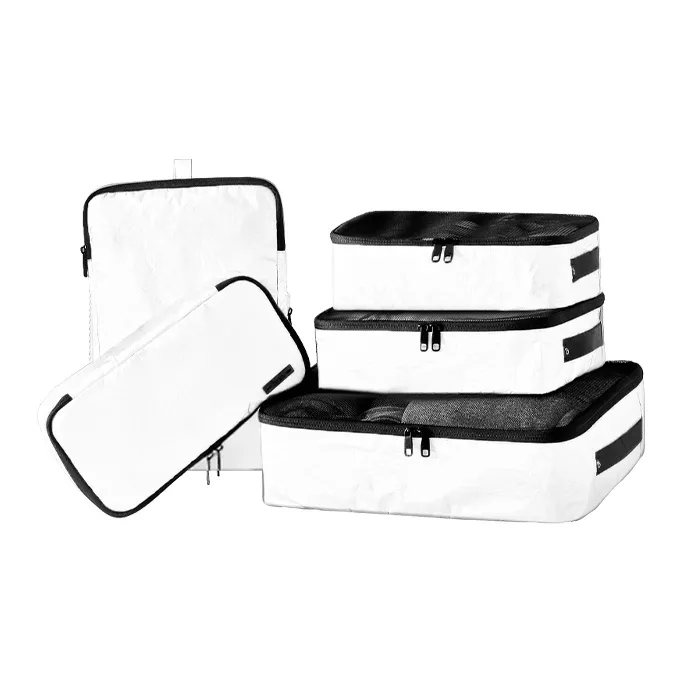 FANJI DuPont Paper Set Travel Storage Five-Piece Set Storage Bag Unisex White