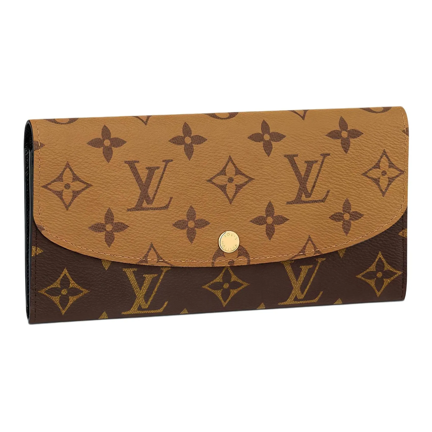 LOUIS VUITTON Emilie Wallet Monogram Reverse