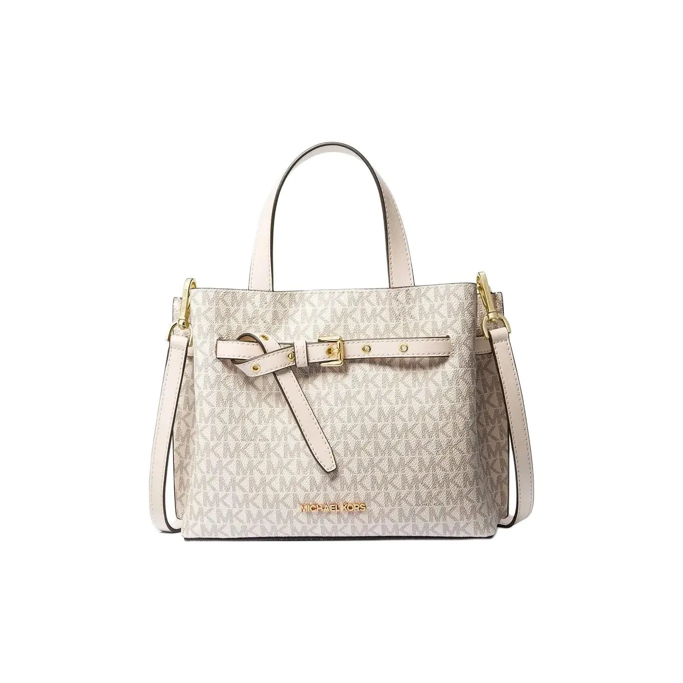 MICHAEL KORS Emilia Coated Canvas Handbag, Shoulder Bag, Crossbody Bag Trumpets Women's Multicolor