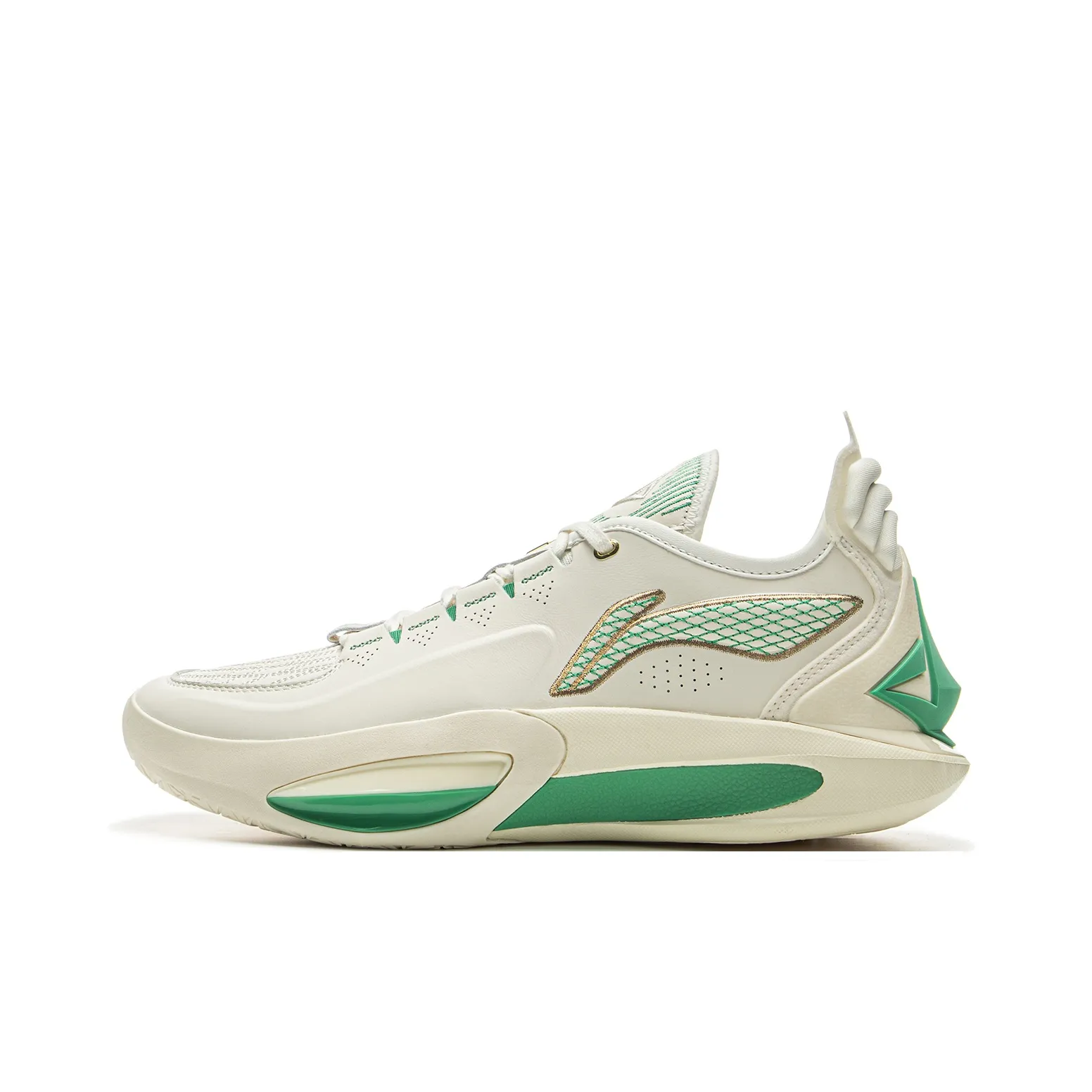 LiNing JB3 Anti Roll over Coverage Low Top Basketball Shoes Men's Ivory