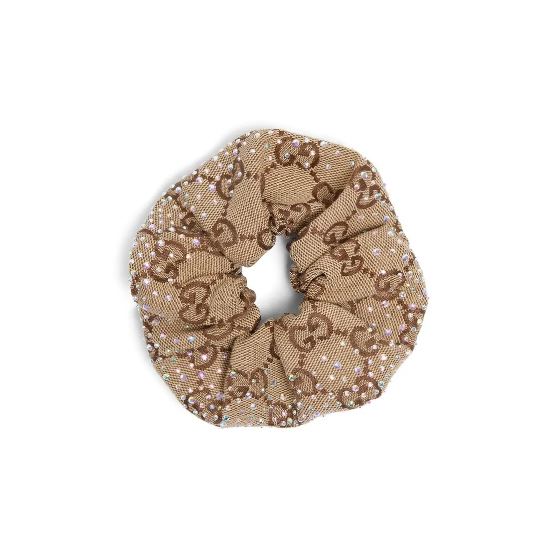 GUCCI Canvas Hair Tie Women's Brown