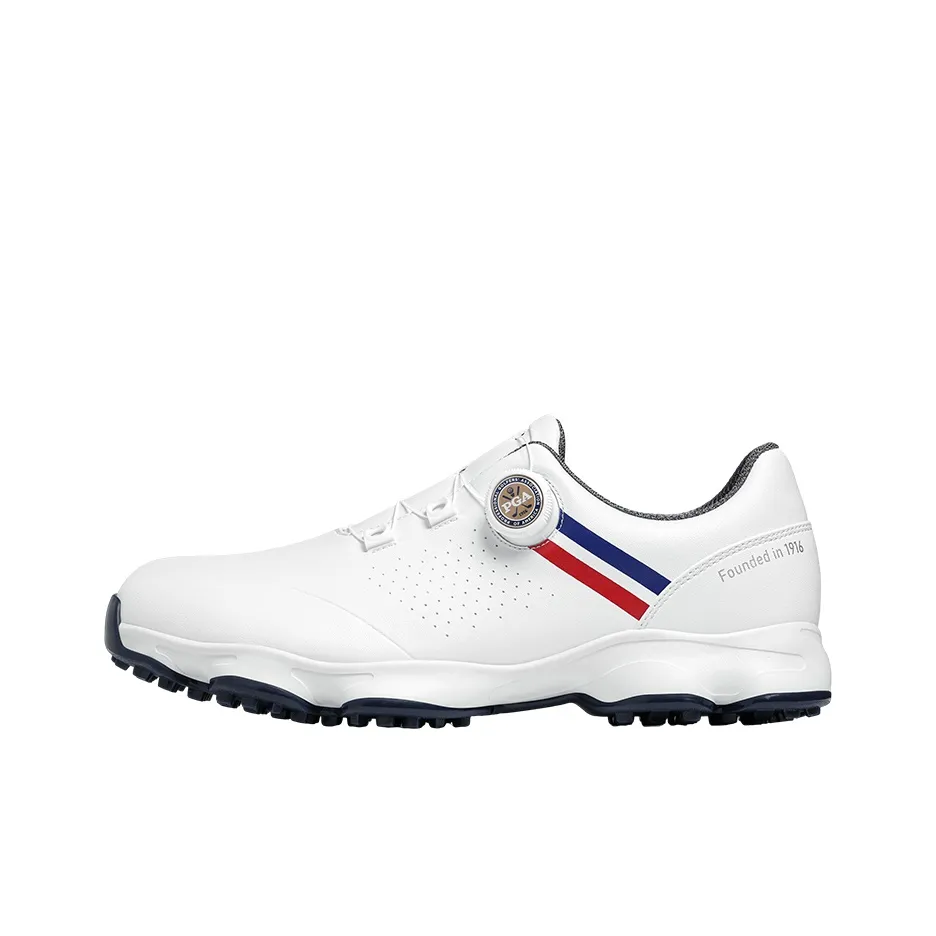 PGA Slip-resistant Abrasion-resistant Low Top Golf Shoes Men's White PGA Противоскользящая Устойчивая к истиранию Низкий Топ Обувь для гольфа Мужская Белая