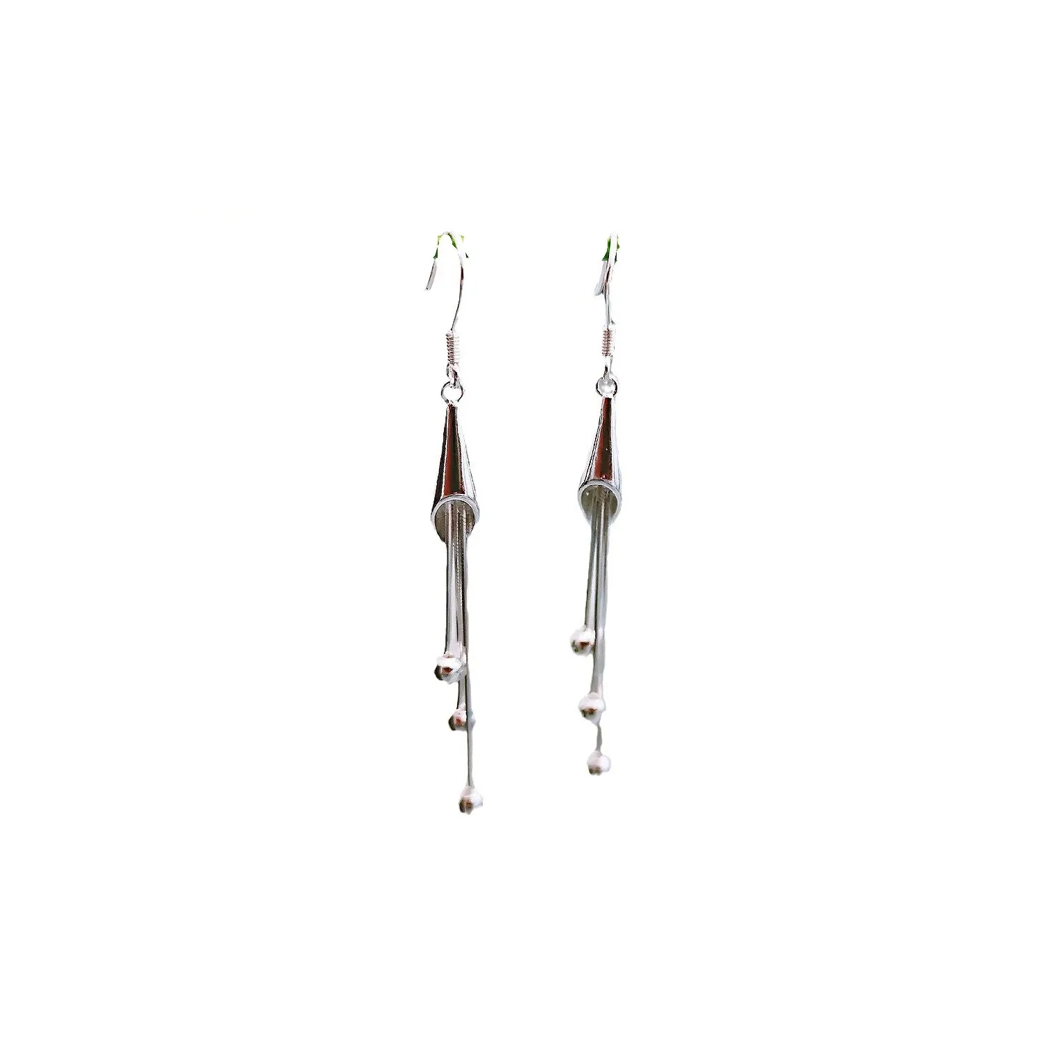 Stone Edge Poly Sterling Silver Earring 999 Fine Silver Unisex