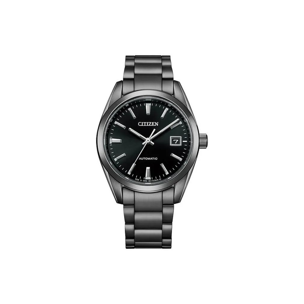 CITIZEN L Series Automatic Mechanical Movement Stainless Steel Strap Watch Men's Watches Black Dial