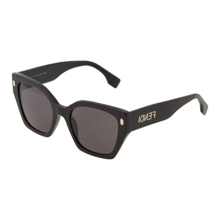 FENDI Acetate Cat Eye Sunglasses Women's Black