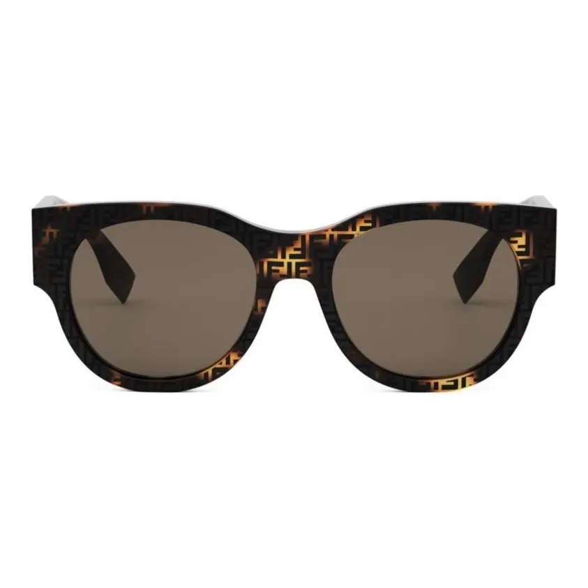 FENDI OVAL SUNGLASSES Женские Черный