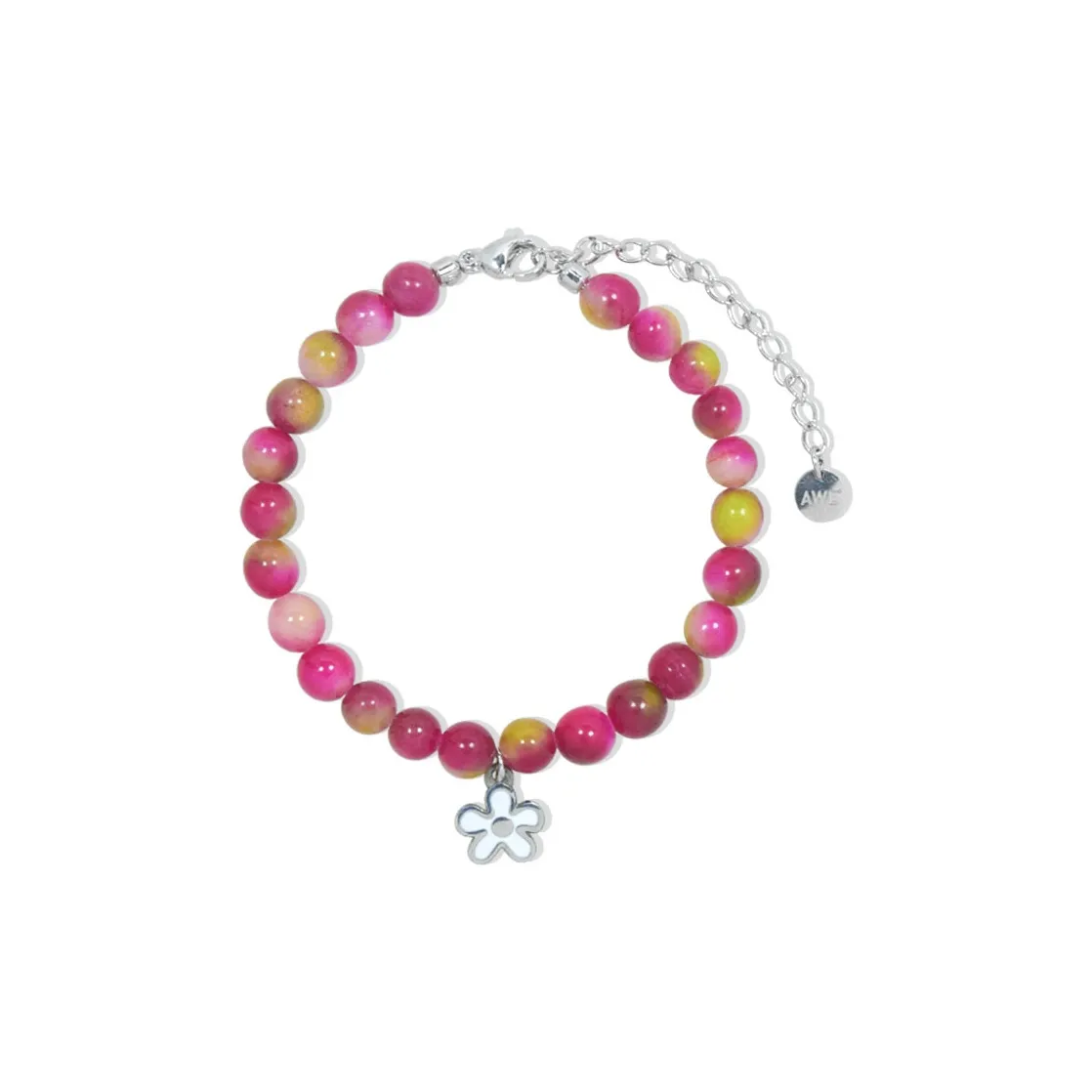 AWE Titanium Steel Seed Beads Sunflower Women's Small Flower Bracelet Unisex