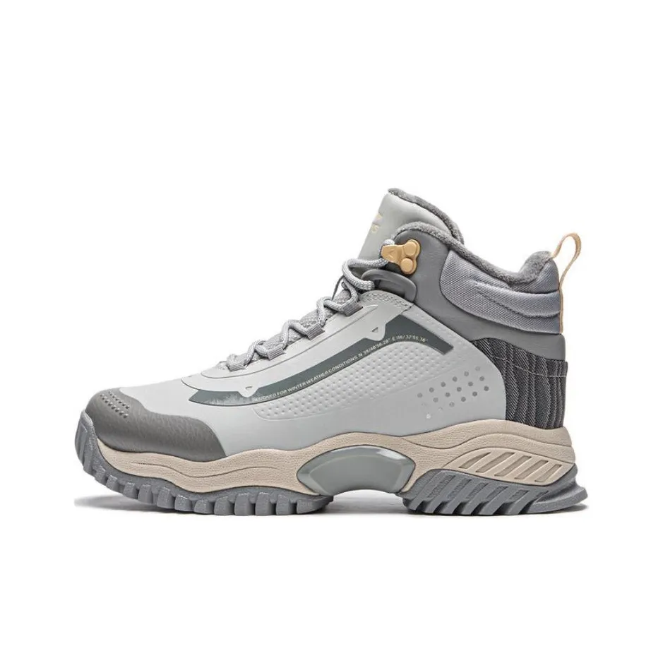 Подкладка Slip-resistant Thermal High Top Casual Shoes Women's Gray