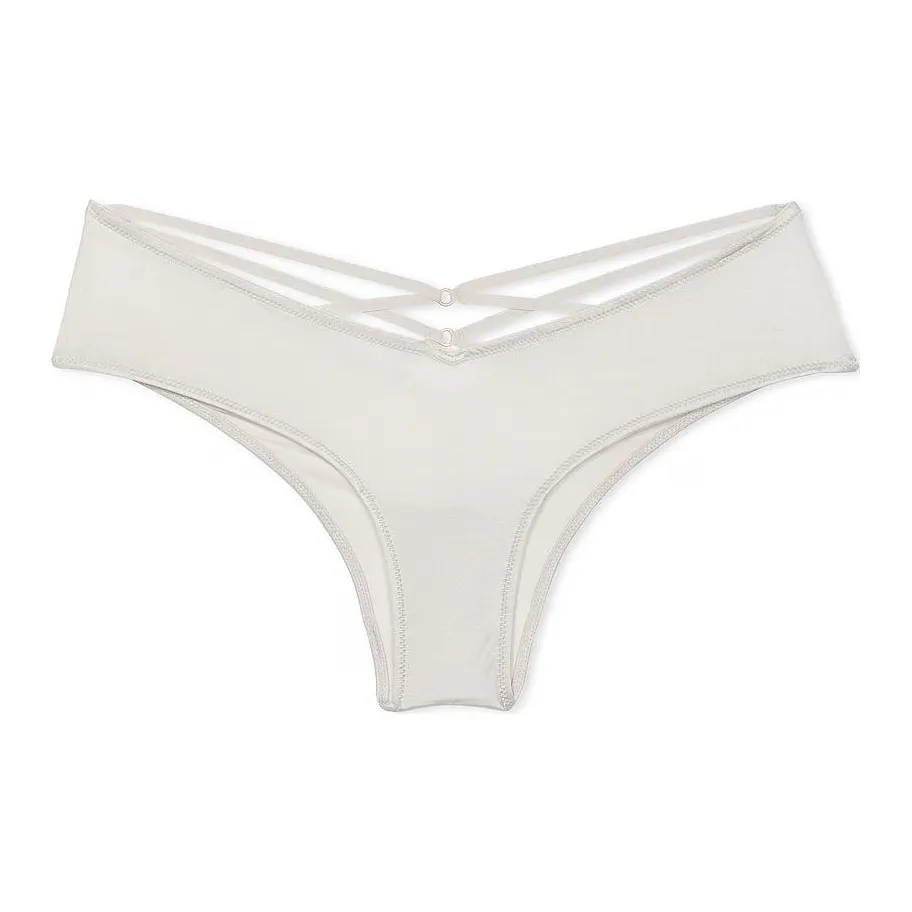 Victoria's Secret Very Sexy Smooth High Leg Cheeky Panty Delfin GREY Женские трусы 1 упаковка Кокосовый белый