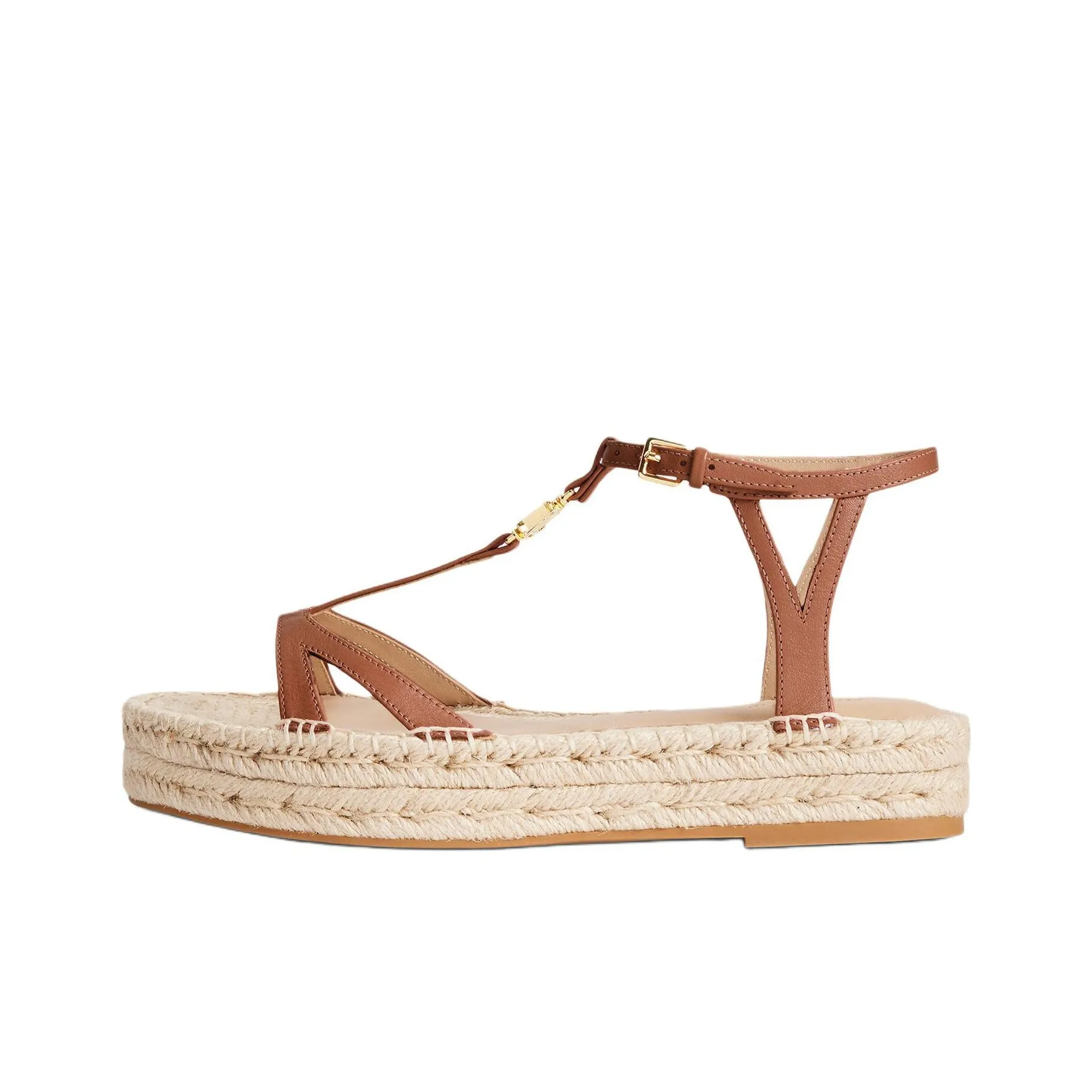 Polo Ralph Lauren Payton One Strap Sandals 3cm Women's Beige