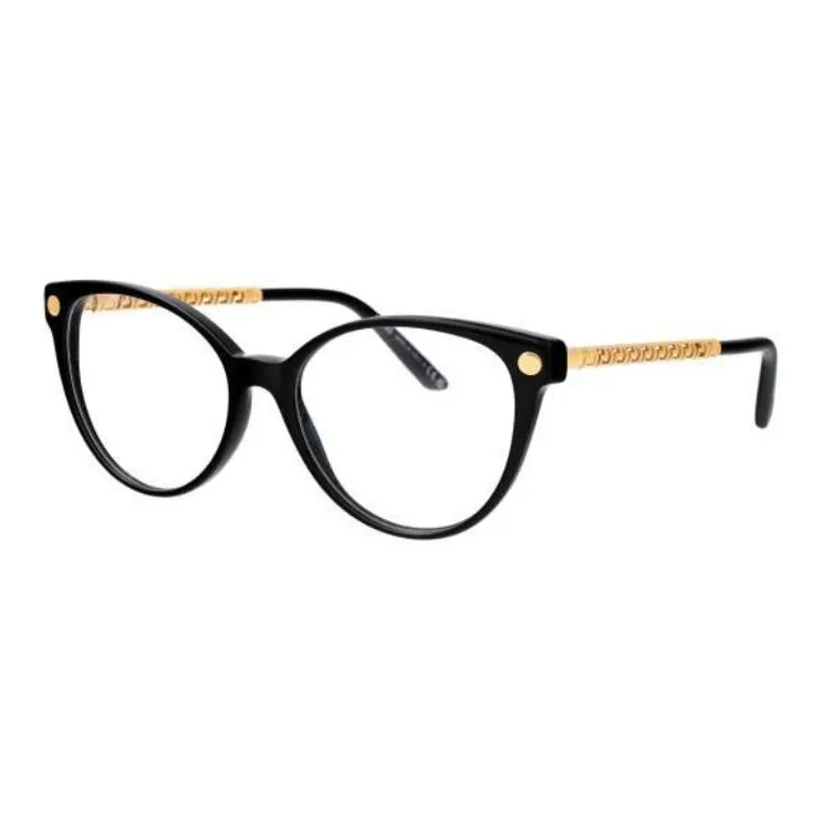 VERSACE Металлические Ацетатные Оправы для Очков Женские Черные
