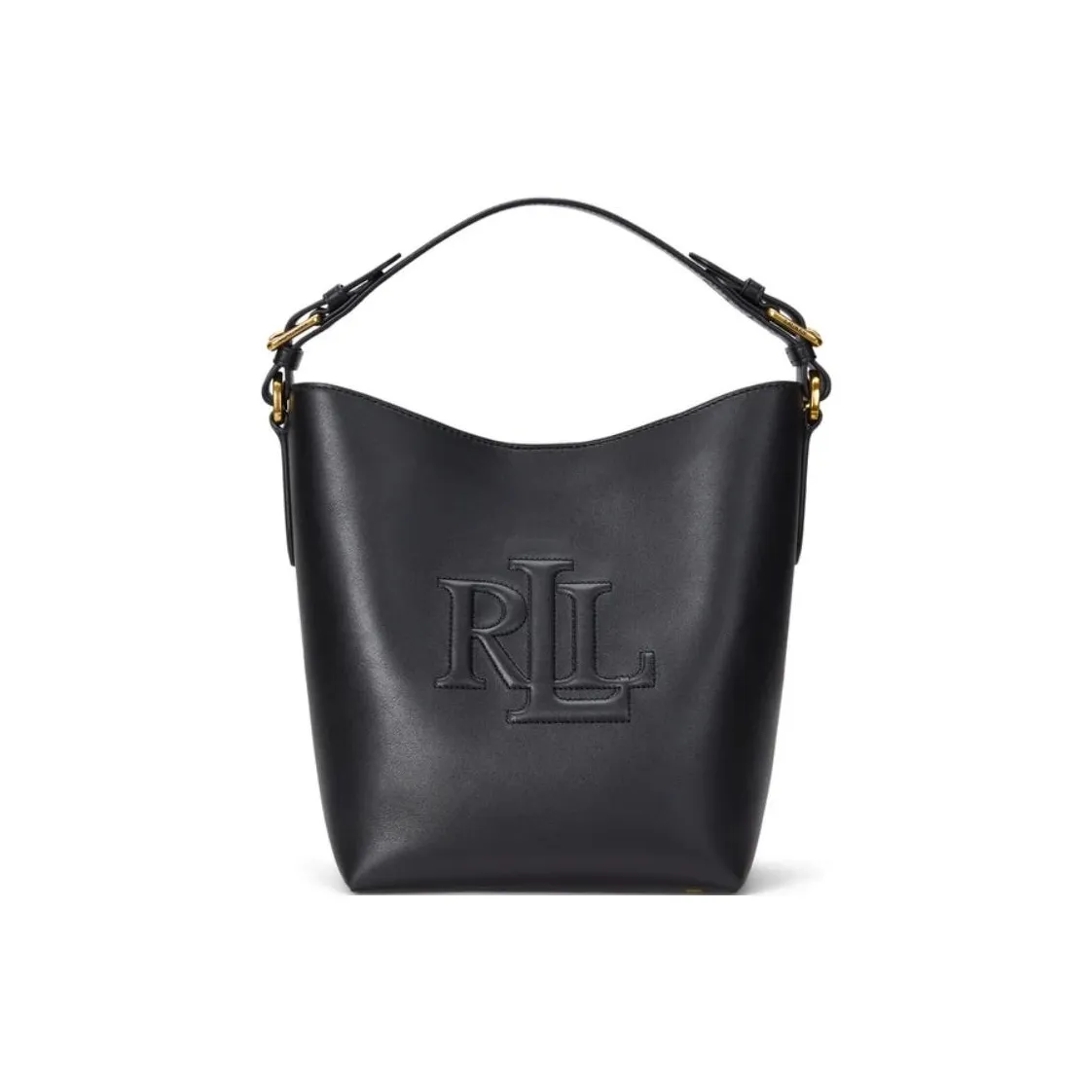 LAUREN RALPH LAUREN Grain Leather Portable Crossbody Bag, Shoulder Bag Trumpets Women's Black