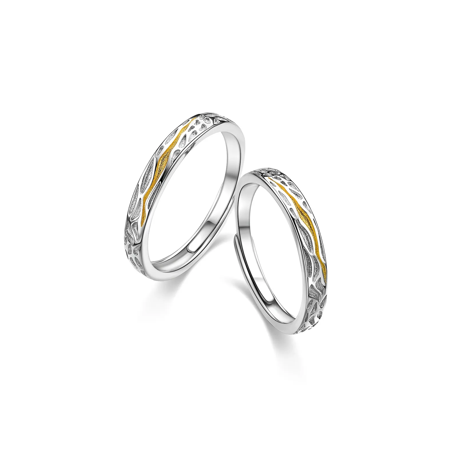 ME LUXE 925 Sterling Silver Ring Sweet Couple Rings Confession Gift Unisex