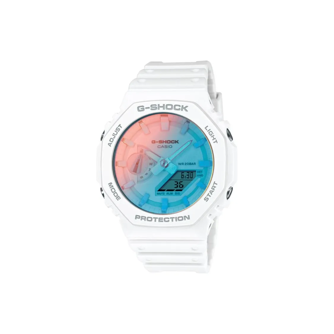 CASIO 2100 Collection Кварцевый механизм Смольный ремешок Часы Мужские Синий циферблат