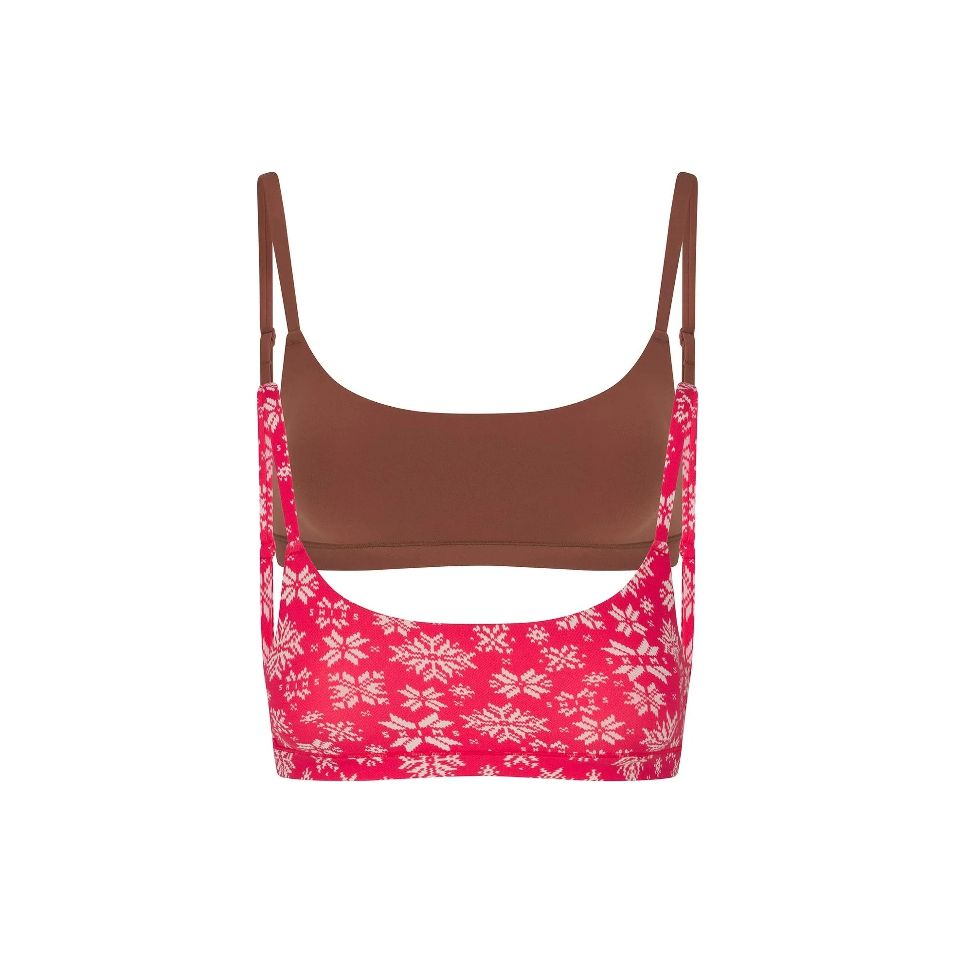 SKIMS Holiday Collection FW24 FITSEVERYBODY SCOOP BRALETTE 2 PACK Bra Women's 2 Pack