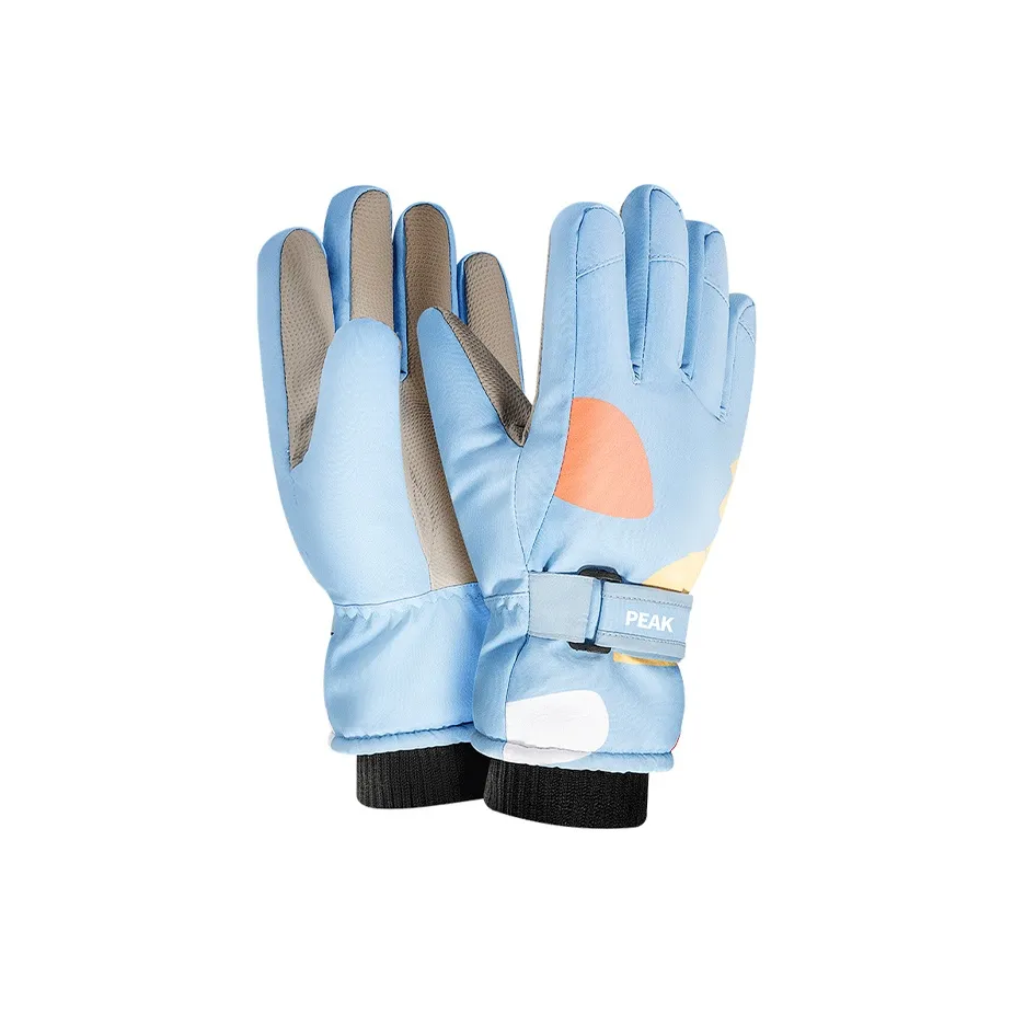 PEAK Полиэстер Спортивные Перчатки Детские Озерный Синий Розовый