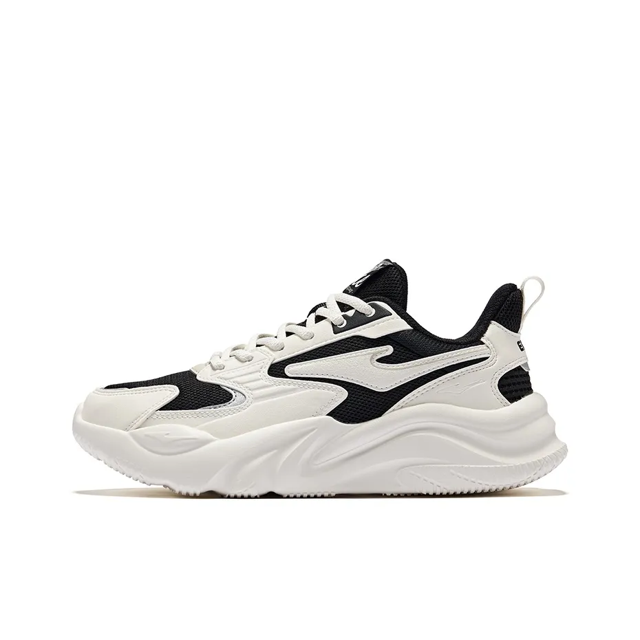 Erke 2,0 Без ограничений Противоскользящий Устойчивый к истиранию Низкий Топ Casual Женский Глубокий черный Микрокристалл белый