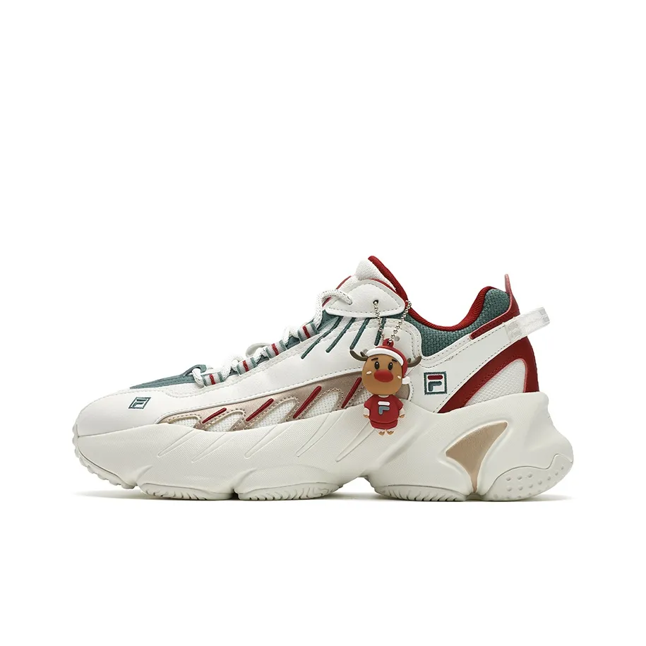 FILA Ade XMAS Низкий Топ Casual Мужской Белый