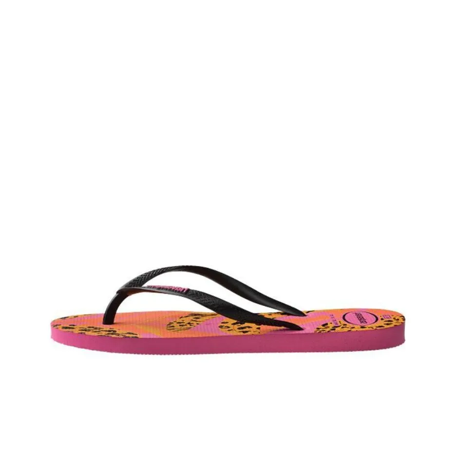 Havaianas Slim Summer Slip-resistant Quick-dry Flip-flops Women's Pink Orange Black Хавайас Слим Саммер Противоскользящие Быстросохнущие Шлепанцы Женские Розовый Оранжевый Черный