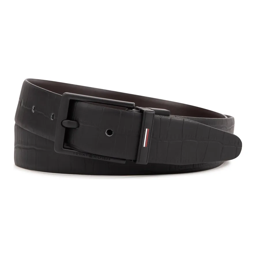 Tommy Hilfiger Cow Leather Belts Men's Width 3.5cm