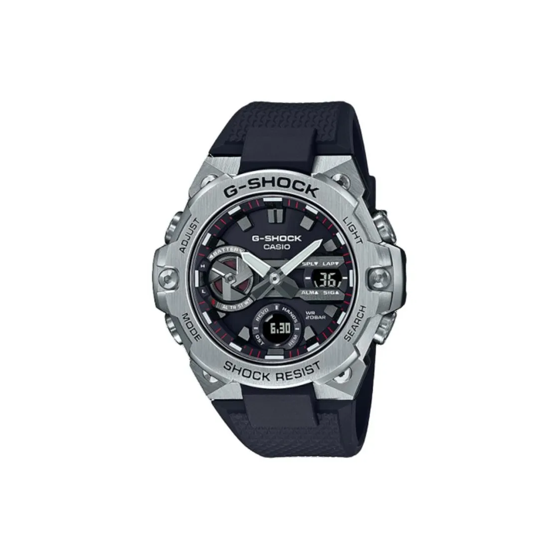 Коллекция Casio GST B400 Солнечный Кварцевый Механизм Resin Ремешок Часы Мужские Черный Циферблат